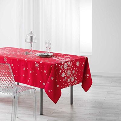 Douceur d'Intérieur Douceur d 'Intérieur prostokątny obrus, poliester, czerwony, 300 x 150 cm Douceur d'Intérieur Douceur d 'Intérieur prostokątny obrus, poliester, czerwony, 300 x 150 cm