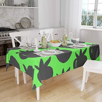 Bonamaison Dekoracja kuchenna, obrus, neonowy zielony opar, 140 x 160 cm zaprojektowany i wyprodukowany w Turcji Bonamaison Dekoracja kuchenna, obrus, neonowy zielony opar, 140 x 160 cm zaprojektowany i wyprodukowany w Turcji