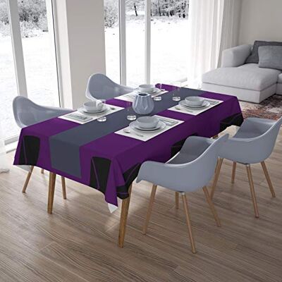 Bonamaison Dekoracja kuchenna, obrus, fioletowy, czarny, 140 x 200 cm – zaprojektowany i wyprodukowany w Turcji Bonamaison Dekoracja kuchenna, obrus, fioletowy, czarny, 140 x 200 cm – zaprojektowany i wyprodukowany w Turcji