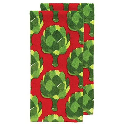 Tefal T-fal Textiles 94737 ręcznik kuchenny, bawełna, karczochy Tefal T-fal Textiles 94737 ręcznik kuchenny, bawełna, karczochy
