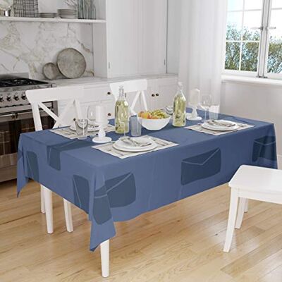 Bonamaison Dekoracja kuchenna, obrus, niebieski, 140 x 160 cm – zaprojektowany i wyprodukowany w Turcji Bonamaison Dekoracja kuchenna, obrus, niebieski, 140 x 160 cm – zaprojektowany i wyprodukowany w Turcji