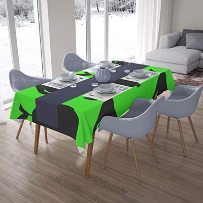 Bonamaison Dekoracja kuchenna, obrus, neonowy zielony opar, 140 x 200 cm zaprojektowany i wyprodukowany w Turcji Bonamaison Dekoracja kuchenna, obrus, neonowy zielony opar, 140 x 200 cm zaprojektowany i wyprodukowany w Turcji