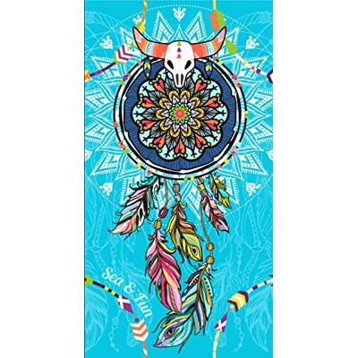 Miracle Home . Ręcznik plażowy z mikrofibry Atrapa sueño, 100% Poliéster, 95 X 175 Cm. Azul. 11806 Miracle Home . Ręcznik plażowy z mikrofibry Atrapa sueño, 100% Poliéster, 95 X 175 Cm. Azul. 11806