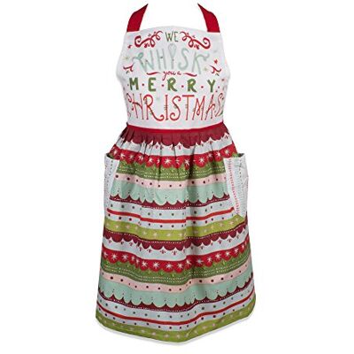 DII Damski świąteczny fartuch kuchenny dla dorosłych, gotowanie, pieczenie lub rzemiosło, regulowany z dużymi kieszeniami, jeden rozmiar, Whisk You A Merry Christmas DII Damski świąteczny fartuch kuchenny dla dorosłych, gotowanie, pieczenie lub rzemiosło, regulowany z dużymi kieszeniami, jeden rozmiar, Whisk You A Merry Christmas