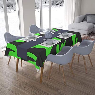 Bonamaison Dekoracja kuchenna, obrus, neonowy zielony dym, 140 x 200 cm – zaprojektowany i wyprodukowany w Turcji Bonamaison Dekoracja kuchenna, obrus, neonowy zielony dym, 140 x 200 cm – zaprojektowany i wyprodukowany w Turcji