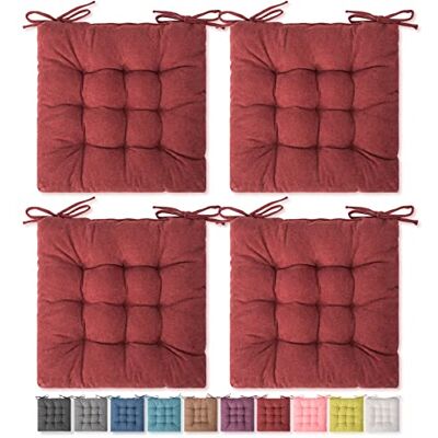 SQUARE MOON 4-pak poduszek do siedzenia, poduszka na krzesło, wygodne podkładki na krzesło, mata na krzesło do wewnątrz, na zewnątrz, krzesło biurowe, krzesło biurowe, krzesło biurkowe (40 x 40 cm × 4 SQUARE MOON 4-pak poduszek do siedzenia, poduszka na krzesło, wygodne podkładki na krzesło, mata na krzesło do wewnątrz, na zewnątrz, krzesło biurowe, krzesło biurowe, krzesło biurkowe (40 x 40 cm × 4