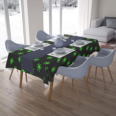 Bonamaison Dekoracja kuchenna, obrus, neonowy zielony dym, 140 x 200 cm – zaprojektowany i wyprodukowany w Turcji Bonamaison Dekoracja kuchenna, obrus, neonowy zielony dym, 140 x 200 cm – zaprojektowany i wyprodukowany w Turcji