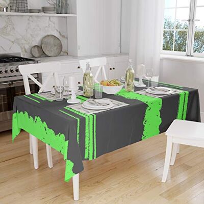 Bonamaison Dekoracja kuchenna, obrus, neonowy zielony opar, 140 x 160 cm zaprojektowany i wyprodukowany w Turcji Bonamaison Dekoracja kuchenna, obrus, neonowy zielony opar, 140 x 160 cm zaprojektowany i wyprodukowany w Turcji