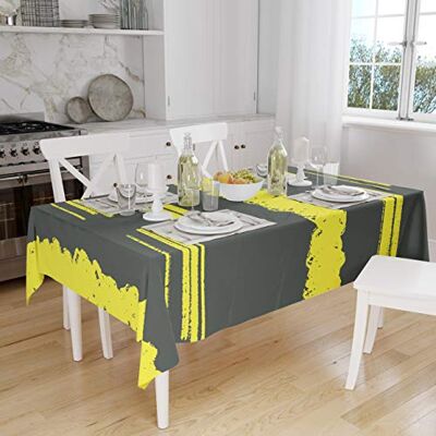 Bonamaison Dekoracja kuchenna, obrus, neonowy żółty, opary, 140 x 160 cm zaprojektowany i wyprodukowany w Turcji Bonamaison Dekoracja kuchenna, obrus, neonowy żółty, opary, 140 x 160 cm zaprojektowany i wyprodukowany w Turcji
