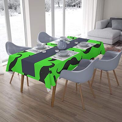 Bonamaison Dekoracja kuchenna, obrus, neonowy zielony opar, 140 x 200 cm zaprojektowany i wyprodukowany w Turcji Bonamaison Dekoracja kuchenna, obrus, neonowy zielony opar, 140 x 200 cm zaprojektowany i wyprodukowany w Turcji