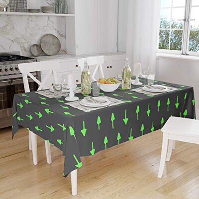 Bonamaison Dekoracja kuchenna, obrus, neonowy zielony dym, 140 x 160 cm – zaprojektowany i wyprodukowany w Turcji Bonamaison Dekoracja kuchenna, obrus, neonowy zielony dym, 140 x 160 cm – zaprojektowany i wyprodukowany w Turcji
