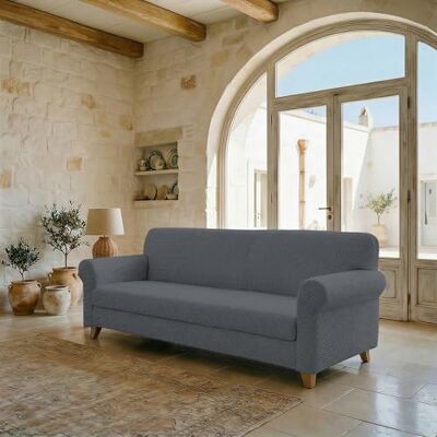 Italian Bed Linen FASHIONABLE pokrowiec na sofę, ciemnoszary, 4-osobowy Italian Bed Linen FASHIONABLE pokrowiec na sofę, ciemnoszary, 4-osobowy