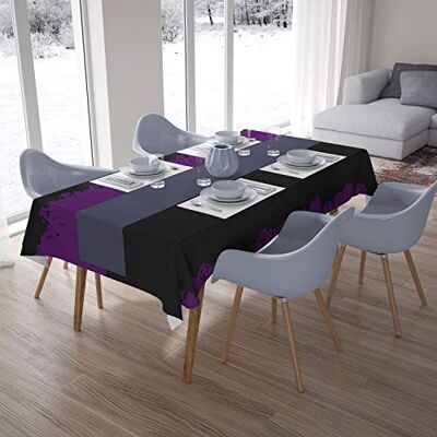 Bonamaison Dekoracja kuchenna, obrus, fioletowy, czarny, 140 x 200 cm zaprojektowany i wyprodukowany w Turcji Bonamaison Dekoracja kuchenna, obrus, fioletowy, czarny, 140 x 200 cm zaprojektowany i wyprodukowany w Turcji