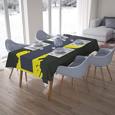 Bonamaison Dekoracja kuchenna, obrus, neonowy żółty, opar, 140 x 200 cm zaprojektowany i wyprodukowany w Turcji Bonamaison Dekoracja kuchenna, obrus, neonowy żółty, opar, 140 x 200 cm zaprojektowany i wyprodukowany w Turcji