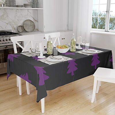 Bonamaison Dekoracja kuchenna, obrus, fioletowy, czarny, 140 x 160 cm – zaprojektowany i wyprodukowany w Turcji Bonamaison Dekoracja kuchenna, obrus, fioletowy, czarny, 140 x 160 cm – zaprojektowany i wyprodukowany w Turcji