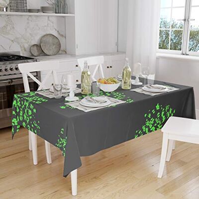 Bonamaison Dekoracja kuchenna, obrus, neonowy zielony dym, 140 x 160 cm – zaprojektowany i wyprodukowany w Turcji Bonamaison Dekoracja kuchenna, obrus, neonowy zielony dym, 140 x 160 cm – zaprojektowany i wyprodukowany w Turcji