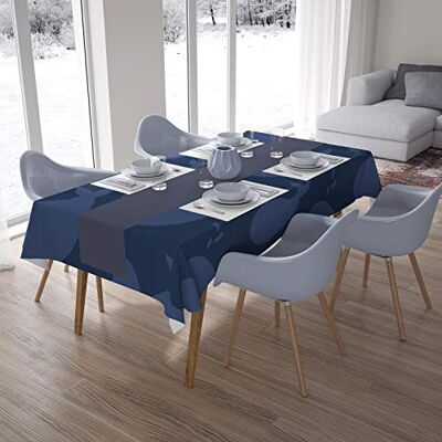 Bonamaison Dekoracja kuchenna, obrus, niebieski, 140 x 200 cm – zaprojektowany i wyprodukowany w Turcji Bonamaison Dekoracja kuchenna, obrus, niebieski, 140 x 200 cm – zaprojektowany i wyprodukowany w Turcji