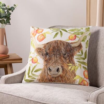 furn. Evans Lichfield Grove Highland Krowa Akwarela Pióro Bogata Wypełniona Poduszka furn. Evans Lichfield Grove Highland Krowa Akwarela Pióro Bogata Wypełniona Poduszka
