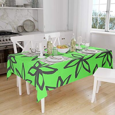 Bonamaison Dekoracja kuchenna, obrus, neonowy zielony dym, 140 x 160 cm – zaprojektowany i wyprodukowany w Turcji Bonamaison Dekoracja kuchenna, obrus, neonowy zielony dym, 140 x 160 cm – zaprojektowany i wyprodukowany w Turcji