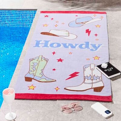 Catherine Lansfield Howdy Cowgirl 76X160 Ręcznik plażowy (para) Catherine Lansfield Howdy Cowgirl 76X160 Ręcznik plażowy (para)