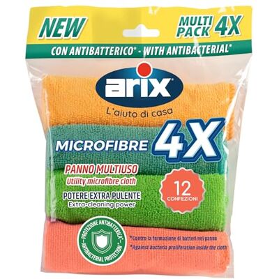 Arix 48 wielofunkcyjnych mikrowłókien z antybakteryjną tkaniną 30 x 30 cm, ściereczki z mikrofibry do czyszczenia, dodatkowa moc, odpowiednia na wszystkie powierzchnie, wielofunkcyjna ściereczka Arix 48 wielofunkcyjnych mikrowłókien z antybakteryjną tkaniną 30 x 30 cm, ściereczki z mikrofibry do czyszczenia, dodatkowa moc, odpowiednia na wszystkie powierzchnie, wielofunkcyjna ściereczka