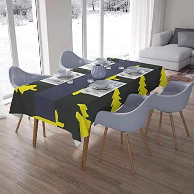 Bonamaison Dekoracja kuchenna, obrus, neonowy żółty, dym, 140 x 200 cm – zaprojektowany i wyprodukowany w Turcji Bonamaison Dekoracja kuchenna, obrus, neonowy żółty, dym, 140 x 200 cm – zaprojektowany i wyprodukowany w Turcji