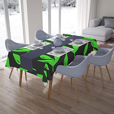 Bonamaison Dekoracja kuchenna, obrus, neonowy zielony dym, 140 x 200 cm – zaprojektowany i wyprodukowany w Turcji Bonamaison Dekoracja kuchenna, obrus, neonowy zielony dym, 140 x 200 cm – zaprojektowany i wyprodukowany w Turcji