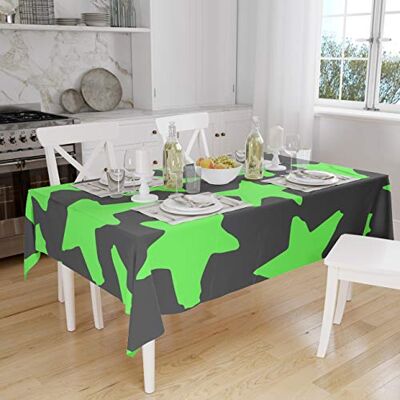 Bonamaison Dekoracja kuchenna, obrus, neonowy zielony dym, 140 x 160 cm – zaprojektowany i wyprodukowany w Turcji Bonamaison Dekoracja kuchenna, obrus, neonowy zielony dym, 140 x 160 cm – zaprojektowany i wyprodukowany w Turcji