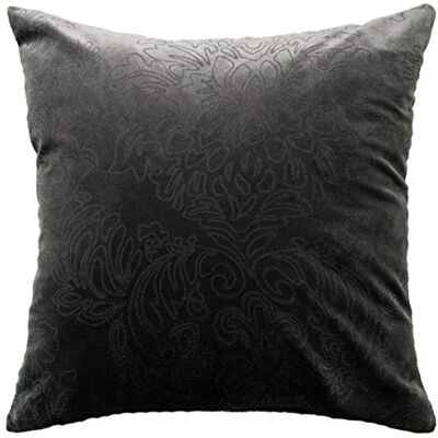 Homing Velours-Kissenhülle grau, geprägt (1 Stück) 45x45 cm dekorativer Kissenbezug Homing Velours-Kissenhülle grau, geprägt (1 Stück) 45x45 cm dekorativer Kissenbezug