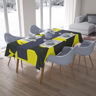 Bonamaison Dekoracja kuchenna, obrus, neonowy żółty, dym, 140 x 200 cm – zaprojektowany i wyprodukowany w Turcji Bonamaison Dekoracja kuchenna, obrus, neonowy żółty, dym, 140 x 200 cm – zaprojektowany i wyprodukowany w Turcji