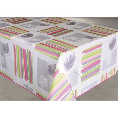 Homemaison Obrus, okrągły, powlekany, poliester, niebieski/szary, 145 x 300 cm Homemaison Obrus, okrągły, powlekany, poliester, niebieski/szary, 145 x 300 cm