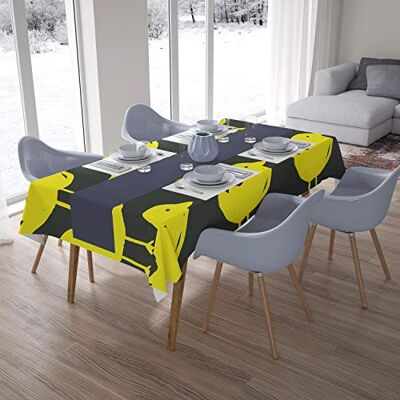 Bonamaison Dekoracja kuchenna, obrus, neonowy żółty, opar, 140 x 200 cm zaprojektowany i wyprodukowany w Turcji Bonamaison Dekoracja kuchenna, obrus, neonowy żółty, opar, 140 x 200 cm zaprojektowany i wyprodukowany w Turcji