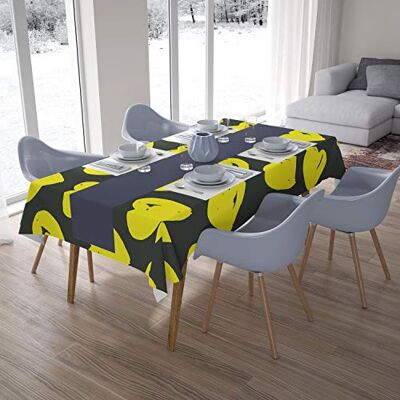 Bonamaison Dekoracja kuchenna, obrus, neonowy żółty, dym, 140 x 200 cm – zaprojektowany i wyprodukowany w Turcji Bonamaison Dekoracja kuchenna, obrus, neonowy żółty, dym, 140 x 200 cm – zaprojektowany i wyprodukowany w Turcji