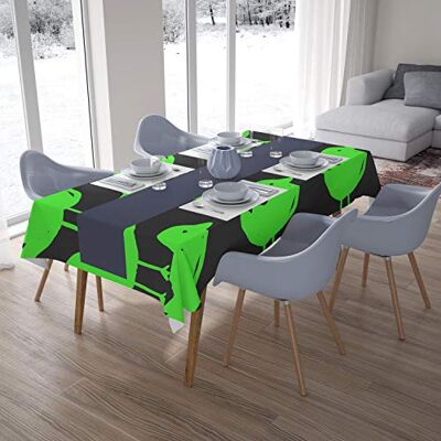 Bonamaison Dekoracja kuchenna, obrus, neonowy zielony opar, 140 x 200 cm zaprojektowany i wyprodukowany w Turcji Bonamaison Dekoracja kuchenna, obrus, neonowy zielony opar, 140 x 200 cm zaprojektowany i wyprodukowany w Turcji