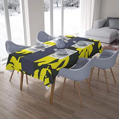 Bonamaison Dekoracja kuchenna, obrus, neonowy żółty, dym, 140 x 200 cm – zaprojektowany i wyprodukowany w Turcji Bonamaison Dekoracja kuchenna, obrus, neonowy żółty, dym, 140 x 200 cm – zaprojektowany i wyprodukowany w Turcji