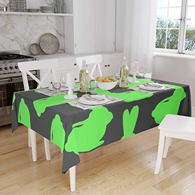 Bonamaison Dekoracja kuchenna, obrus, neonowy zielony dym, 140 x 160 cm – zaprojektowany i wyprodukowany w Turcji Bonamaison Dekoracja kuchenna, obrus, neonowy zielony dym, 140 x 160 cm – zaprojektowany i wyprodukowany w Turcji