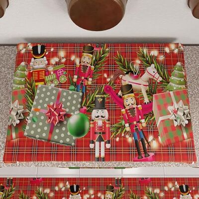 PETTI Artigiani Italiani Świąteczny pokrowiec na kuchenkę, Boże Narodzenie Kuchnia Pokrywa Kuchni, Pokrywa Kuchenna 50 x 70 cm, Osłona ogniska Żołnierzyka, 100% Made in Itay PETTI Artigiani Italiani Świąteczny pokrowiec na kuchenkę, Boże Narodzenie Kuchnia Pokrywa Kuchni, Pokrywa Kuchenna 50 x 70 cm, Osłona ogniska Żołnierzyka, 100% Made in Itay