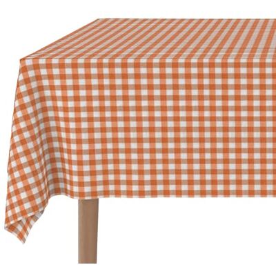 Martina Home Obrus TEFLONOWANY Vichy Pomarańczowy 140X140 CM Martina Home Obrus TEFLONOWANY Vichy Pomarańczowy 140X140 CM