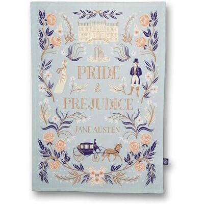 Jane Austin Ręcznik z bawełny pochodzącej z recyklingu Pulteney Press (duma i uprzedzenie) Jane Austin Ręcznik z bawełny pochodzącej z recyklingu Pulteney Press (duma i uprzedzenie)