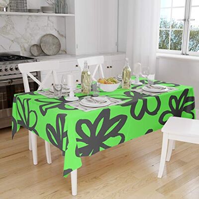 Bonamaison Dekoracja kuchenna, obrus, neonowy zielony dym, 140 x 160 cm – zaprojektowany i wyprodukowany w Turcji Bonamaison Dekoracja kuchenna, obrus, neonowy zielony dym, 140 x 160 cm – zaprojektowany i wyprodukowany w Turcji