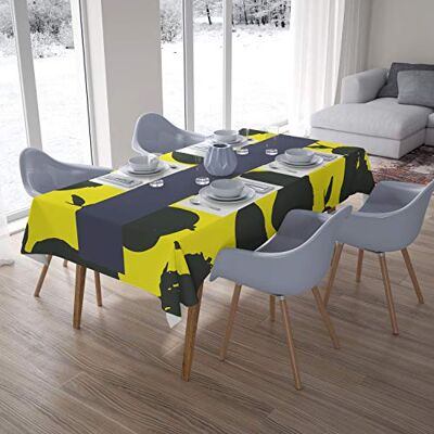 Bonamaison Dekoracja kuchenna, obrus, neonowy żółty, dym, 140 x 200 cm – zaprojektowany i wyprodukowany w Turcji Bonamaison Dekoracja kuchenna, obrus, neonowy żółty, dym, 140 x 200 cm – zaprojektowany i wyprodukowany w Turcji