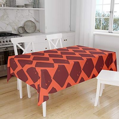 Bonamaison Dekoracja kuchenna, obrus, pomarańczowy bordowy, 140 x 160 cm – zaprojektowany i wyprodukowany w Turcji Bonamaison Dekoracja kuchenna, obrus, pomarańczowy bordowy, 140 x 160 cm – zaprojektowany i wyprodukowany w Turcji
