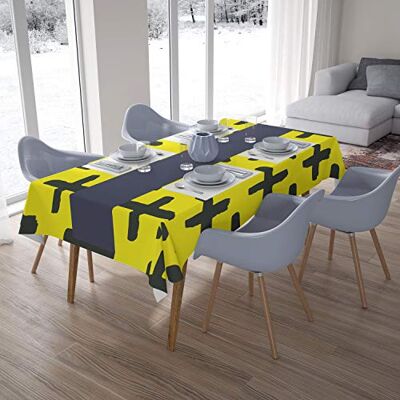 Bonamaison Dekoracja kuchenna, obrus, neonowy żółty, opary, 140 x 200 cm zaprojektowany i wyprodukowany w Turcji Bonamaison Dekoracja kuchenna, obrus, neonowy żółty, opary, 140 x 200 cm zaprojektowany i wyprodukowany w Turcji