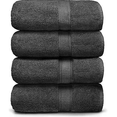 Ariv Towels 4-częściowy duży zestaw ręczników kąpielowych z bawełny bambusowej premium do skóry wrażliwej i codziennego użytku miękkie, szybkoschnące i bardzo chłonne, do łazienki, siłowni, hotelu i Ariv Towels 4-częściowy duży zestaw ręczników kąpielowych z bawełny bambusowej premium do skóry wrażliwej i codziennego użytku miękkie, szybkoschnące i bardzo chłonne, do łazienki, siłowni, hotelu i