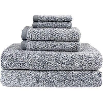 Everplush Diamond Jacquard 6-częściowy zestaw prześcieradeł kąpielowych, zmierzch Everplush Diamond Jacquard 6-częściowy zestaw prześcieradeł kąpielowych, zmierzch