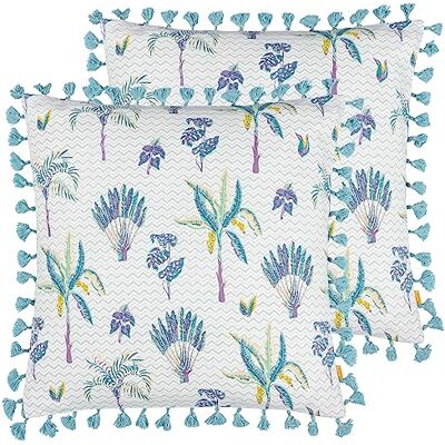 furn. Chamae poduszka poliestrowa z kwiatowym frędzlami podwójne opakowanie, liliowa, 50 x 50 cm furn. Chamae poduszka poliestrowa z kwiatowym frędzlami podwójne opakowanie, liliowa, 50 x 50 cm