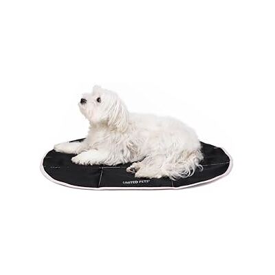United Lazy Dog Mat Przenośne składane legowisko dla psa, mata do restauracji i podróży, lekka mata do spania, kolor czarny różowy United Lazy Dog Mat Przenośne składane legowisko dla psa, mata do restauracji i podróży, lekka mata do spania, kolor czarny różowy