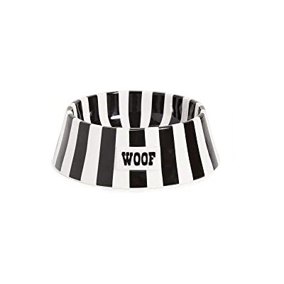 Jonathan Adler Vice Woof miska dla zwierząt domowych, czarny/biały (32847) Jonathan Adler Vice Woof miska dla zwierząt domowych, czarny/biały (32847)