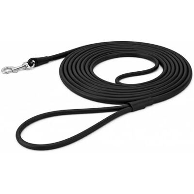 Flamingo Caspar Smycz treningowa i szkoleniowa dla psa czarna 10m 6mm Flamingo Caspar Smycz treningowa i szkoleniowa dla psa czarna 10m 6mm