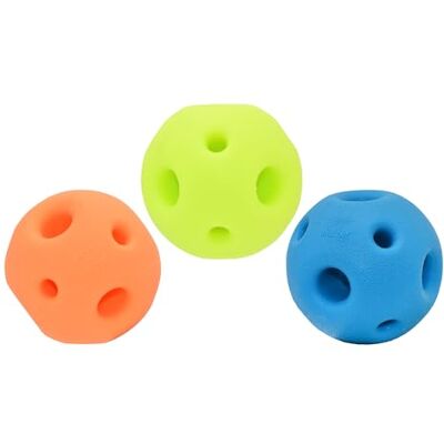 MULTIPET Happy Pet Breeze Ball zabawka dla psa lekka, oddychająca piłka z zaokrąglonymi otworami dla przepływu powietrza i łatwego oddychania unosi się na wodzie i odbija do zabawy i pływania MULTIPET Happy Pet Breeze Ball zabawka dla psa lekka, oddychająca piłka z zaokrąglonymi otworami dla przepływu powietrza i łatwego oddychania unosi się na wodzie i odbija do zabawy i pływania